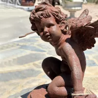 Cast Iron Angel Eros