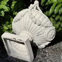 Cast Iron Angel Flowerpot