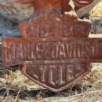 Cast Iron Harley Davidson Wall Decoration