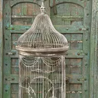 Large Wrought Iron Bird Cage