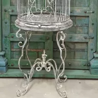 Large Wrought Iron Bird Cage