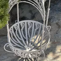 Wrought Iron Hanging Flower Basket