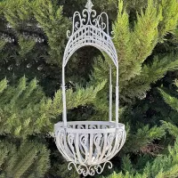 Wrought Iron Hanging Flower Basket