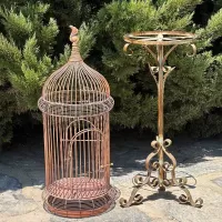 Large Wrought Iron Bird Cage