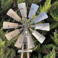 Metal Wind Mill Decoration