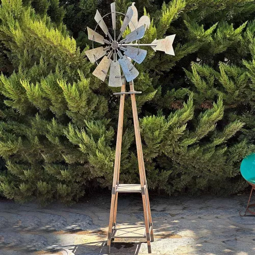 Metal Wind Mill Decoration