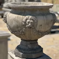 Cast Stone Flower Pot Vase