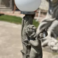 Cast Stone Angel Garden Lamp