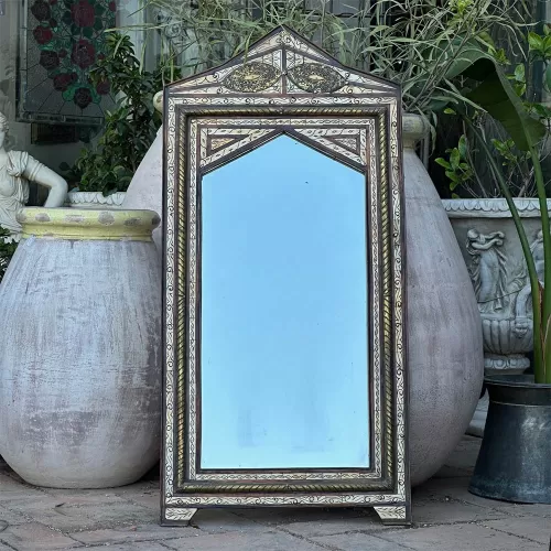 Moroccan Bone Mirror