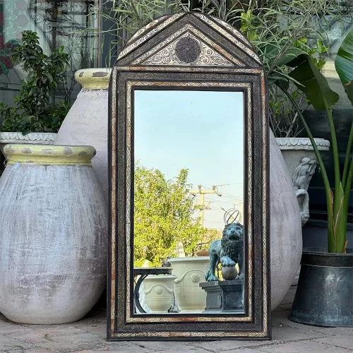 Moroccan Bone Mirror