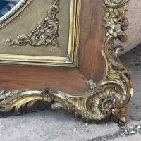 Old Wooden Mirror with Foil Detail