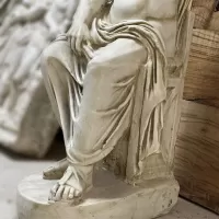 Zeus Statue Made with Compressed Marble Powder