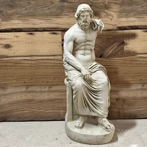 Zeus Statue Made with Compressed Marble Powder