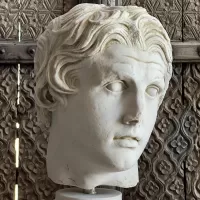 Alexander Bust Made with Compressed Marble Powder