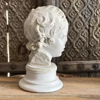 Eros Bust Made with Compressed Marble Powder