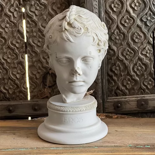 Eros Bust Made with Compressed Marble Powder