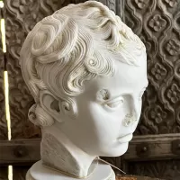 Eros Bust Made with Compressed Marble Powder