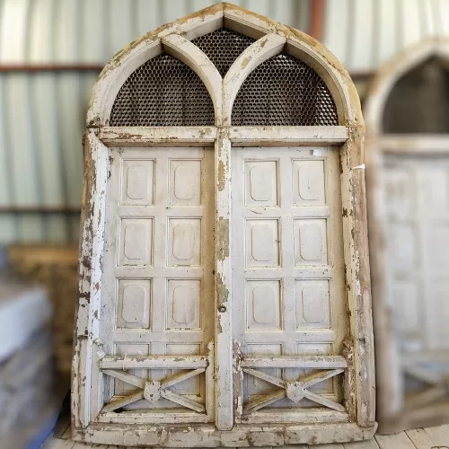 Old Wooden And Iron Detailed Door