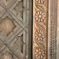 Old Indian Wood Door