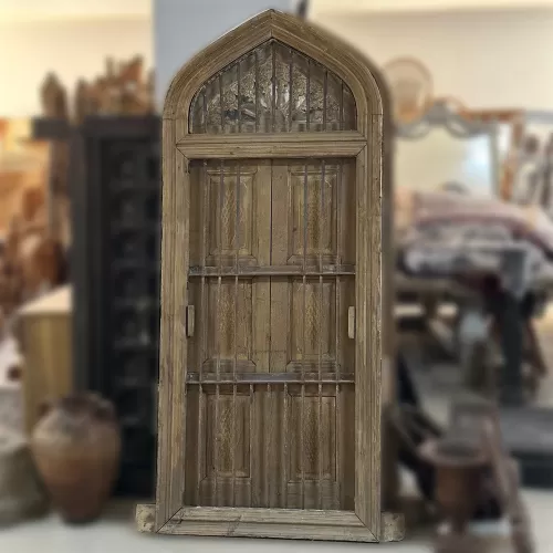 Old Hand Carved Double Wooden Door