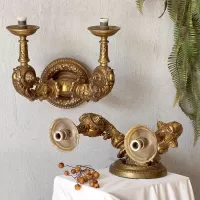 Bronze double sconce