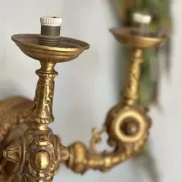 Bronze double sconce