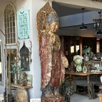 Doble Large Wooden Buddha Statue