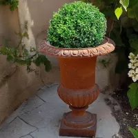 Cast Iron Flowerpot Vase