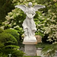 Cast Iron Angel Statue