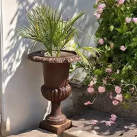 Cast Iron Flowerpot Vase