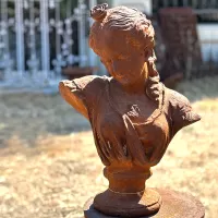 Iron Cast Female Bust