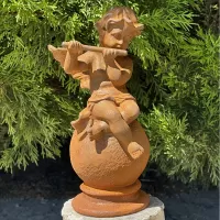 Cast Iron Flute Playing Angel