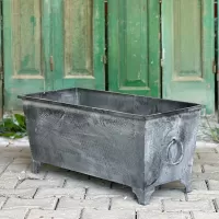 Dikdörtgen Metal Dikim Saksısı