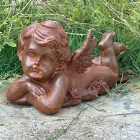 Cast Iron Angel Statue