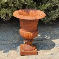 Cast Iron Flowerpot Vase