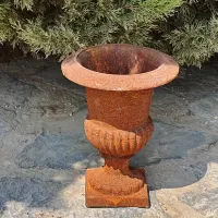 Cast Iron Flowerpot Vase