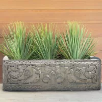 Rectangular Cast Stone Flower Pot