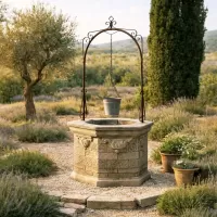 Beton Döküm ve Ferforje Demir Kuyu Ağızı