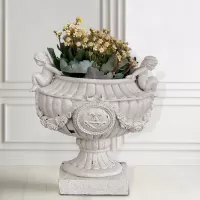 Cast Iron Angel Flowerpot