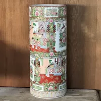 Chinese Famille Rose Porcelain Umbrella Holder