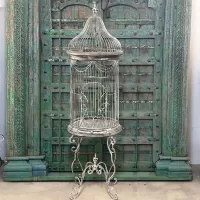 Large Wrought Iron Bird Cage