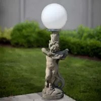 Cast Stone Angel Garden Lamp