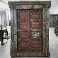 Old Indian Wood Door