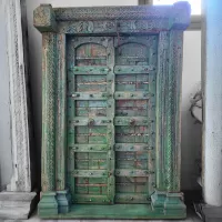 Old Indian Wood Door