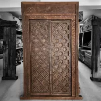 Old Indian Wood Door