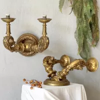 Bronze double sconce