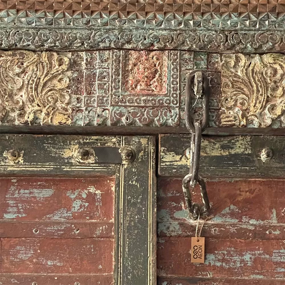 Old Indian Wood Door