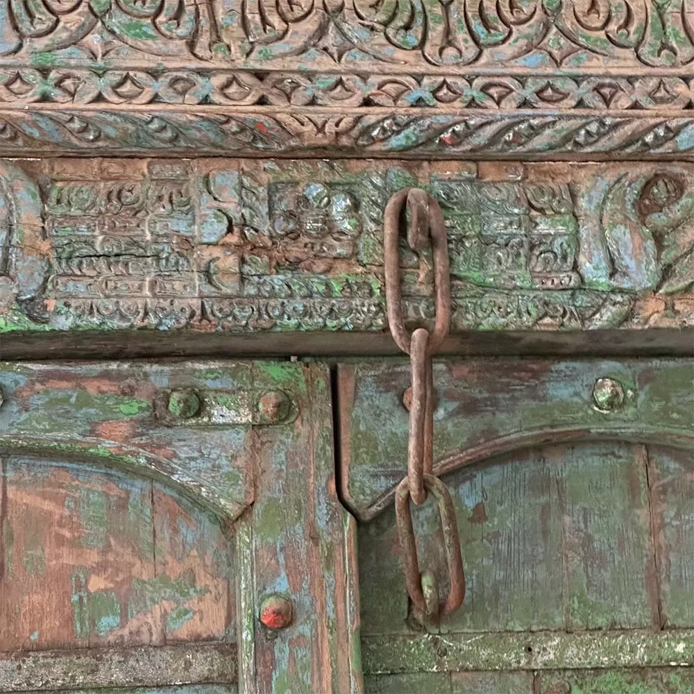 Old Indian Wood Door