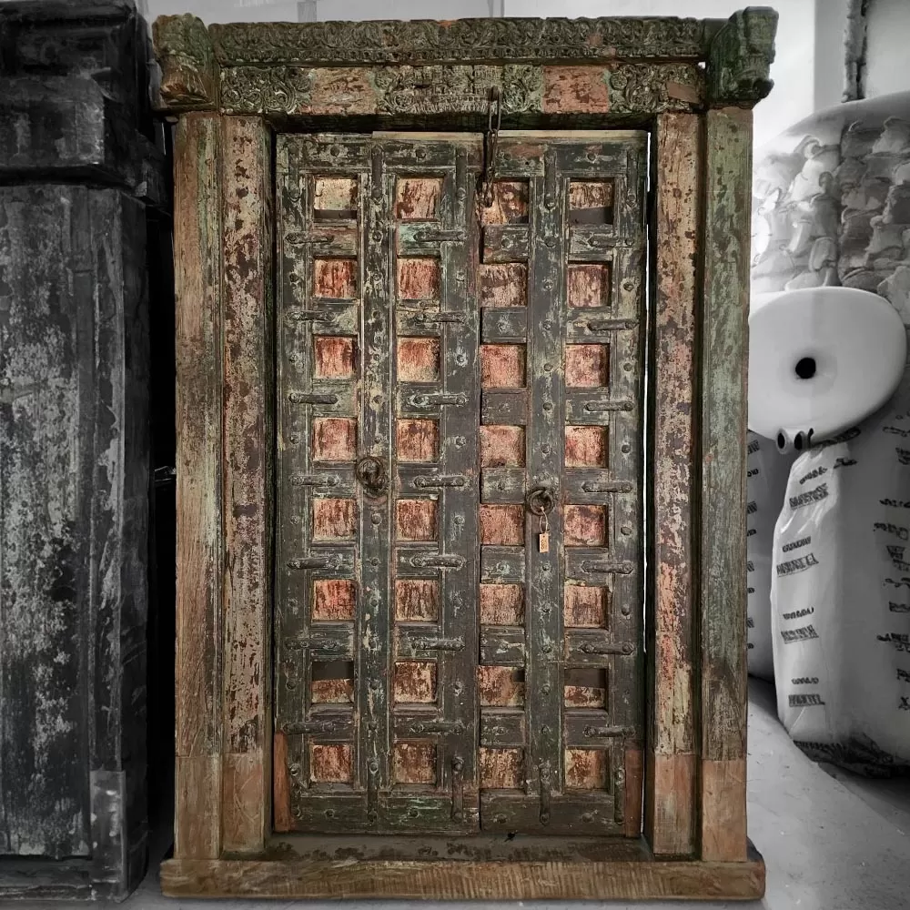 Old Indian Wood Door