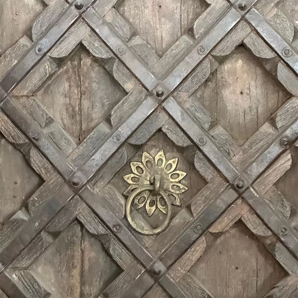 Old Indian Wood Door